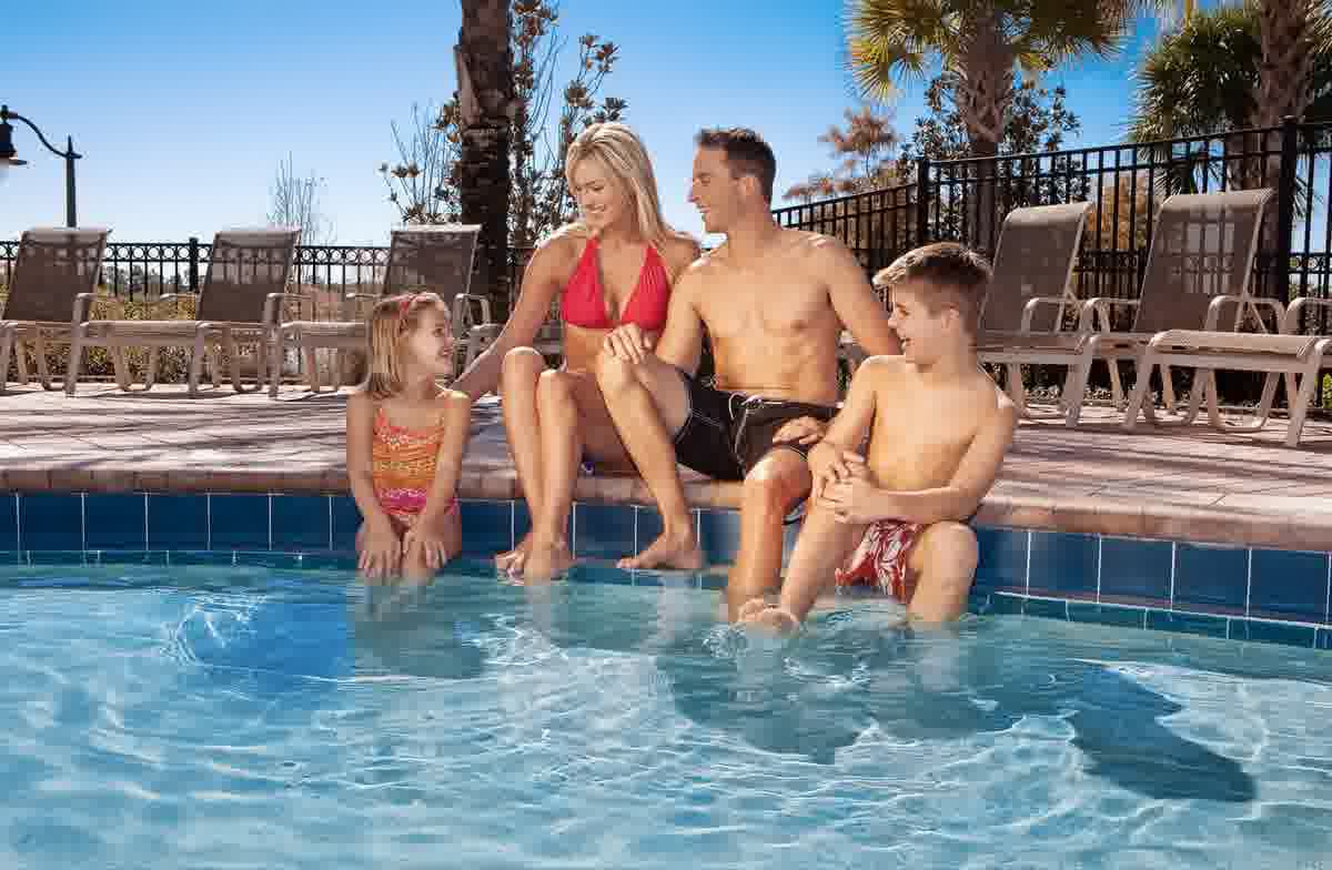 Resort pool area at Vista Cay
